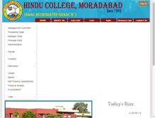 Tablet Screenshot of hinducollegembd.com